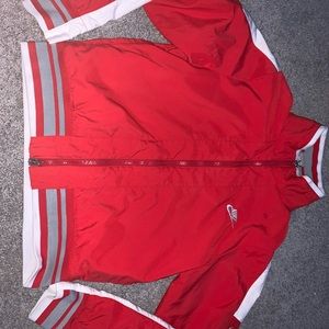 red nike jacket size m
